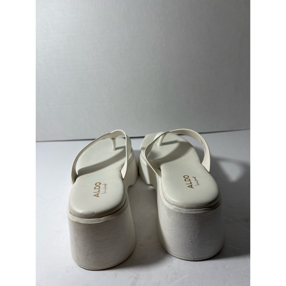 ALDO Women's White Platform Sandals - Picture 3 of 7